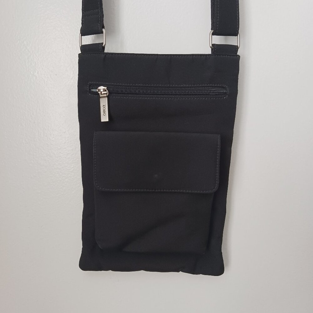 Hobo International Black Messenger Crossbody Bag Chic Minimalist